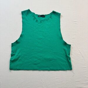 Zara Vibrant Green Crop Top